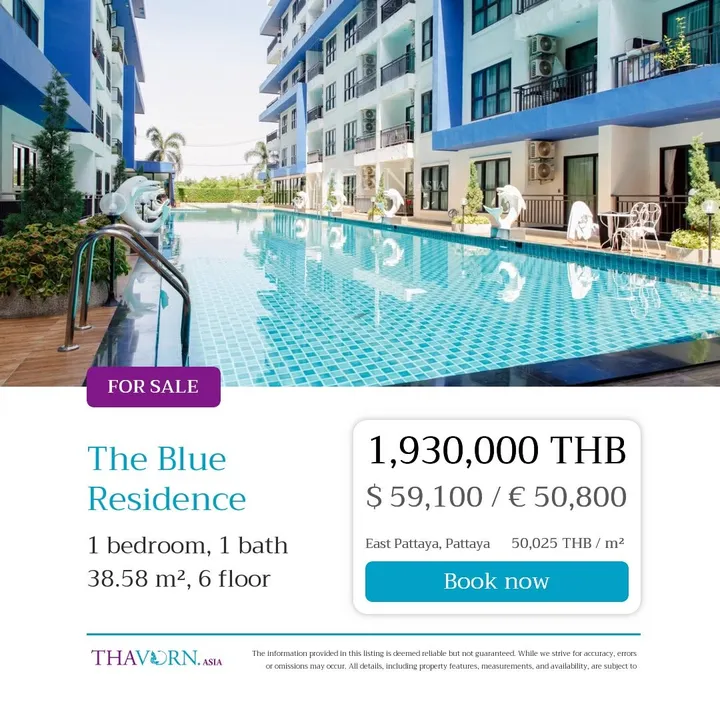 1 Bedroom Condo for sale at The Blue Residence
