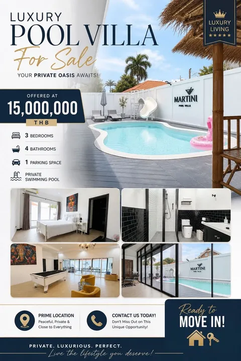 4 Bedroom Villa for sale in Pratumnak