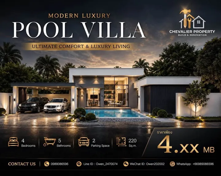 4 Bedroom Villa for sale in Bang Lamung