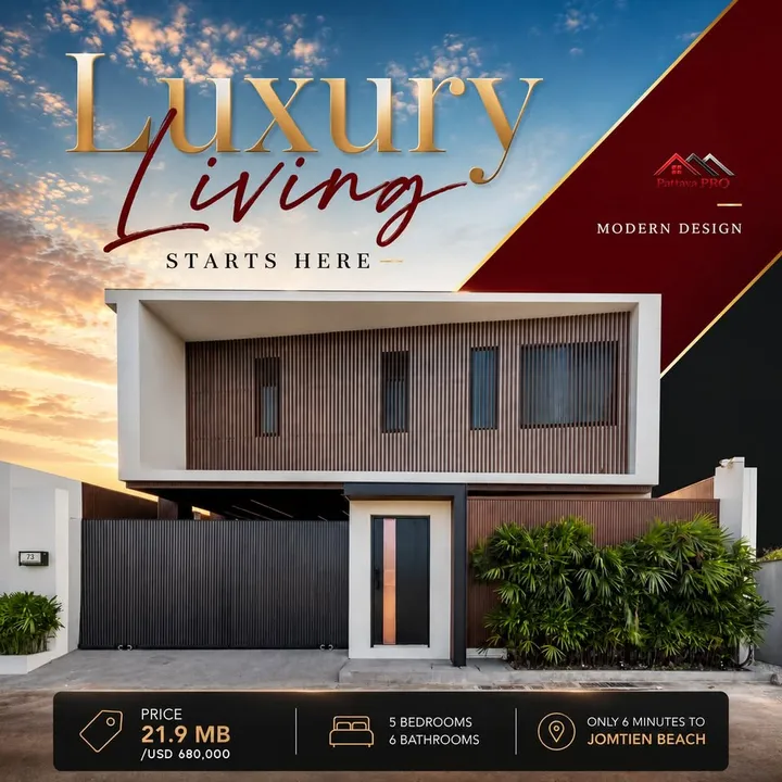 5 Bedroom Villa for sale in Jomtien