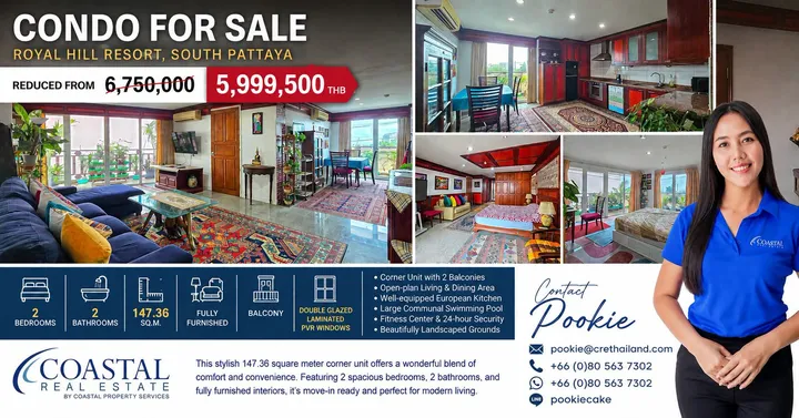 2 Bedroom Condo for sale at Royal Hill Resort