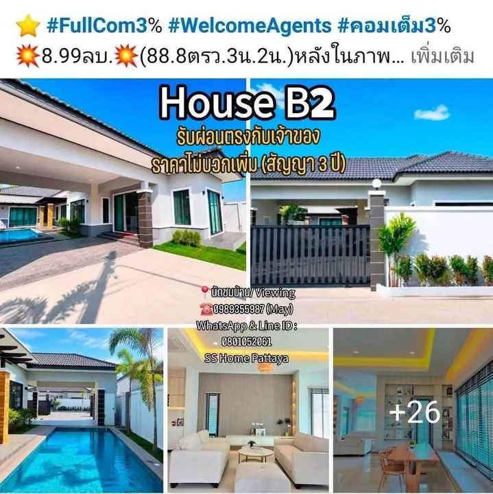 3 Bedroom House for sale in Huai Yai