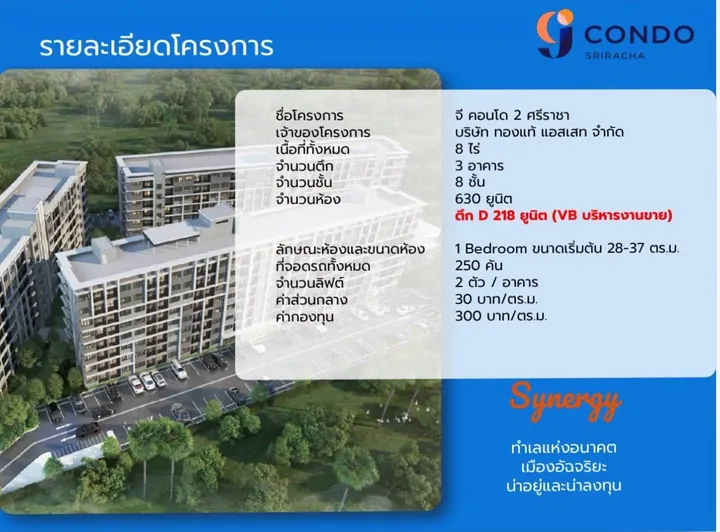 Condo for sale at G-CONDO Sriracha