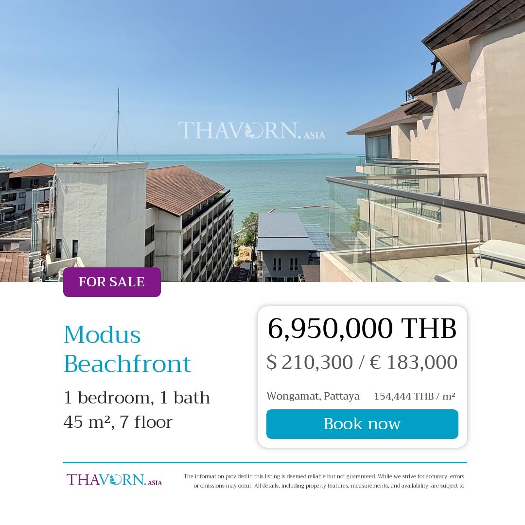 1 Bedroom Condo for sale at Modus Beachfront